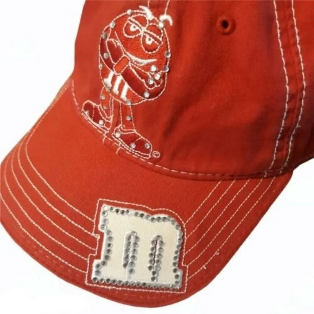 M&M's Racing Ball Cap Hat Red Embroidered Logo  #38 Robert Yates NASCAR